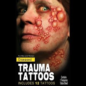 Tinsley Transfers Halloween Temporary Tattoo FX Makeup Diseased Boils New